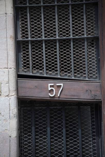 old door with door number