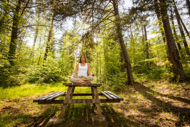 istock Meditative Outdoor Retreat 2155723200