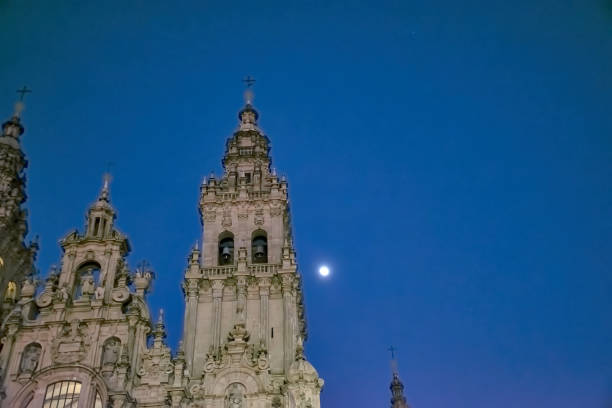istock Santiago de Compostela Cathedral at night 2155723305