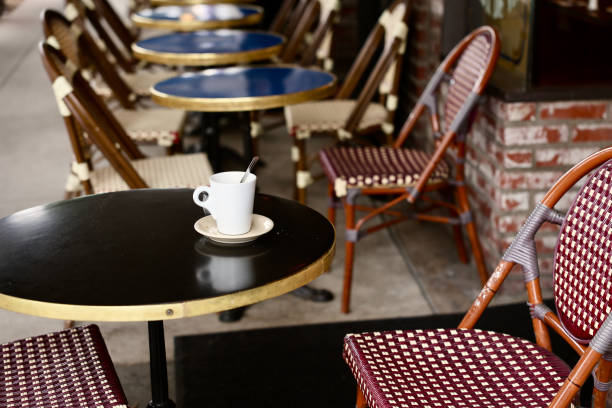istock Outdoor bistro tables and chairs 2155727184