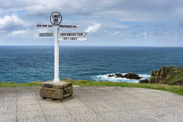istock Lands End Information Sign 2155731935
