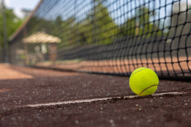 istock Clay Tennis Court 2155734322