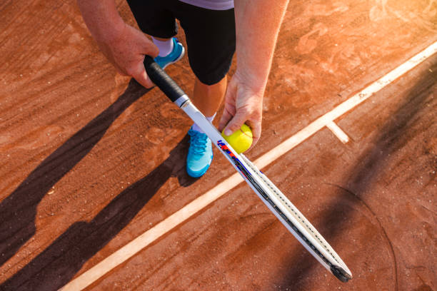 istock Clay Tennis Court 2155734335