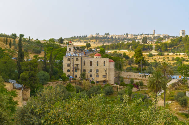 istock Panoramic view of Saint Stephen's Monastery in Kidron valley in Jerusalem,Israel 2155738686
