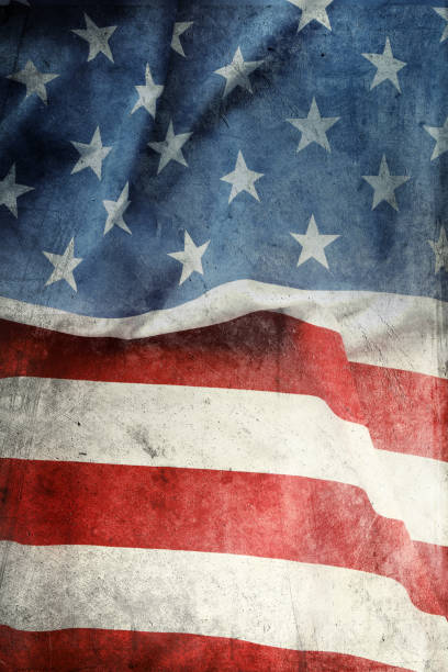 istock Grunge American flag 2155742631