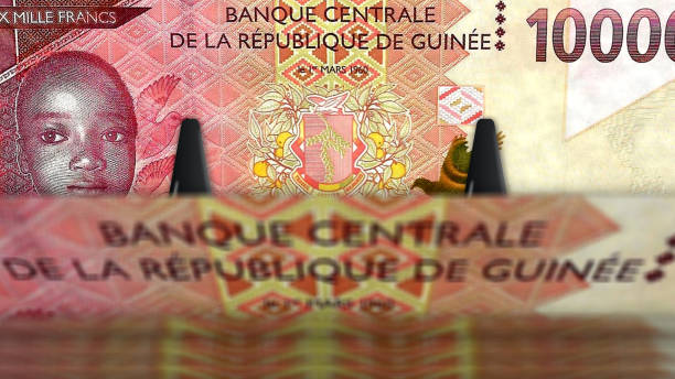 istock Guinea franc money banknotes pack 3d illustration 2155743608