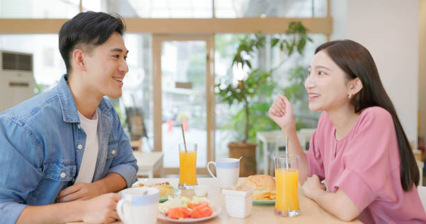 istock couple have breakfast or brunch 2155744167