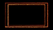 Rectangular Fire Effect Animation Fire Flame Gradually Appearing In A ...