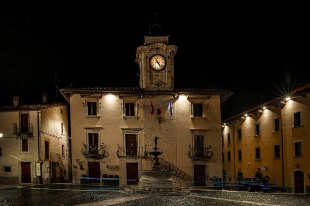 the municipal building of the city of Pescocostanzo in Abruzzo