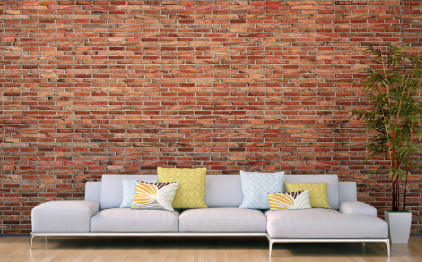 istock Large luxury modern bright interiors Living room mockup illustration 3D rendering image 2155757453