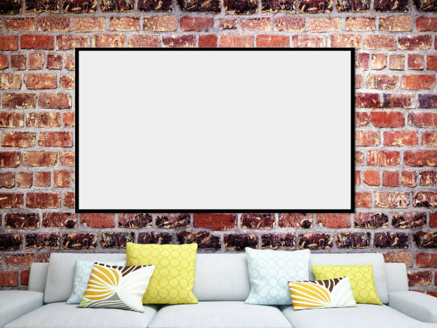 istock Large luxury modern bright interiors Living room mockup illustration 3D rendering image 2155757660