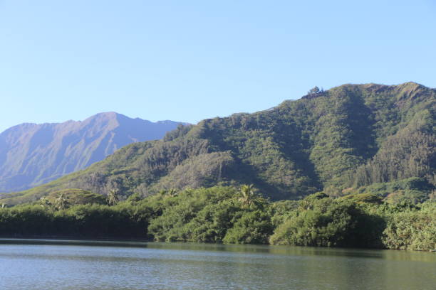 istock Lush Green Hills and Tranquil Lake 2155758235