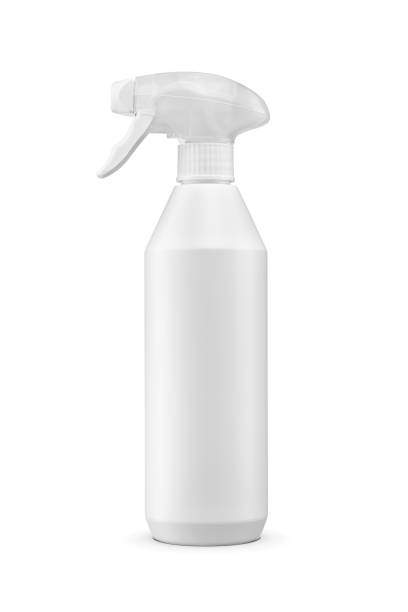 istock Stain remover detergent in blank plastic trigger sprayer bottle isolated on white. 2155761356