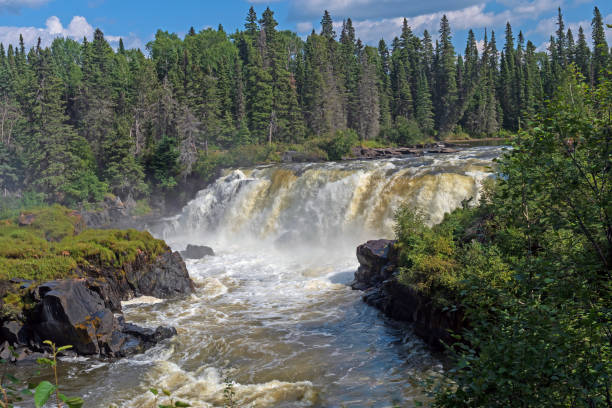 istock Dramatic Pisew Falls in the North 2155769928