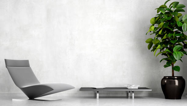 istock Large luxury modern bright interiors Living room mockup illustration 3D rendering image 2155774248