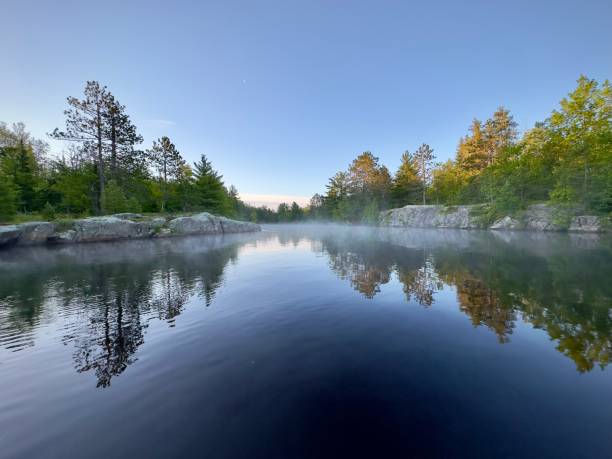 istock Morning reflection on the lake 2155784569