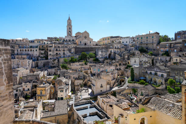 istock View of Matera cityscape with bell tower 2155791938