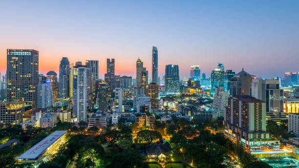 istock Panoramic view of Bangkok, Thailand 2155792530