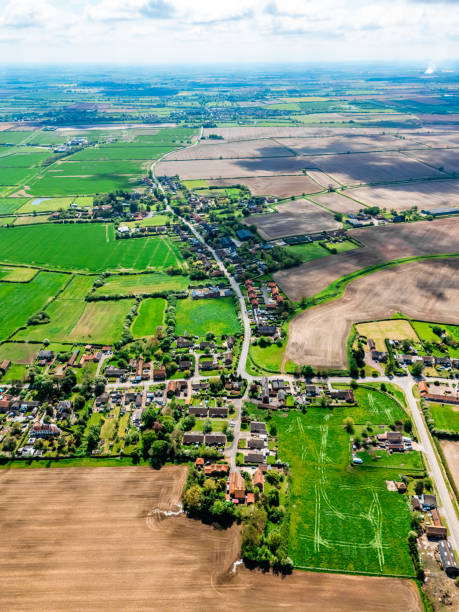 istock Flat agricultural landscape in English Midlands 2155795005