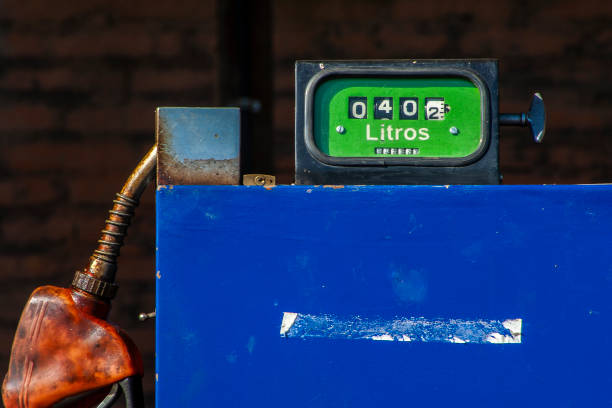 istock old pump for supplying diesel fuel 2155795653