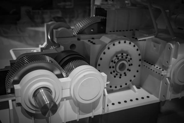 istock Gear mechanism of old  engine 2155796617