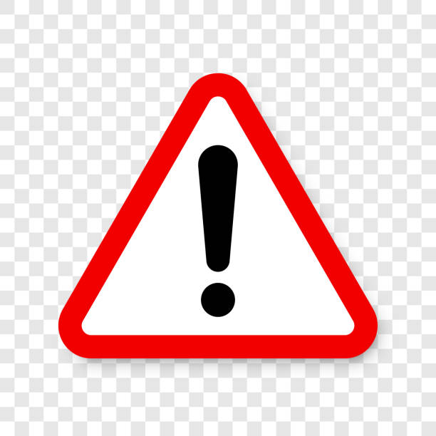 stockillustraties, clipart, cartoons en iconen met hazard warning sign - waakzaamheid