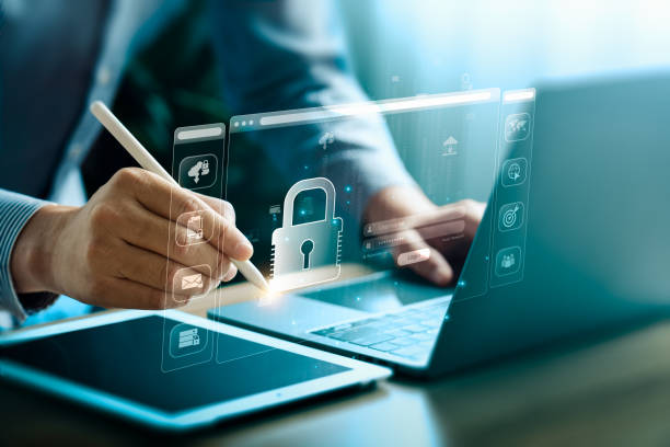istock Cybersecurity for Business in the Digital Age, Tech Security Online Privacy Smart Security Software Global Network Protection Digital Business Security Financial Data Security Cloud Security 2155797313