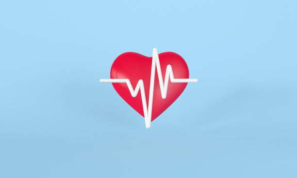 istock 3D Heart with EKG Line on Light Blue Background 2155805751