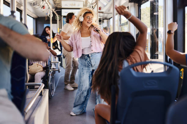 istock Party in a bus! 2155818867