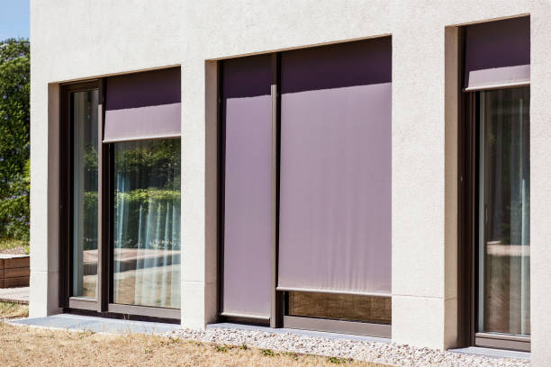 istock Window Shutters or Modern External Blinds Outdoor Facade 2155823558