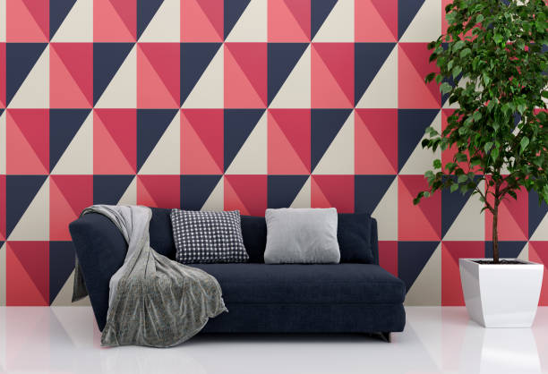 istock Large luxury modern bright interiors Living room mockup illustration 3D rendering image 2155824552
