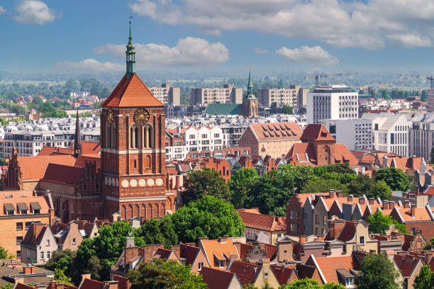 istock St. John's Cathedral and Gdansk cityscape 2155825699