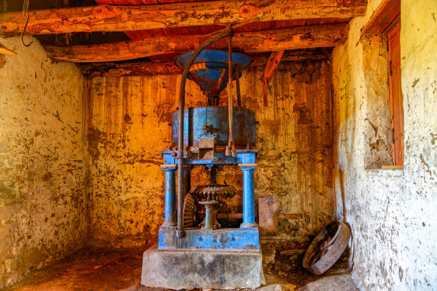 istock Belt-driven flour mill in very old building 2155828285