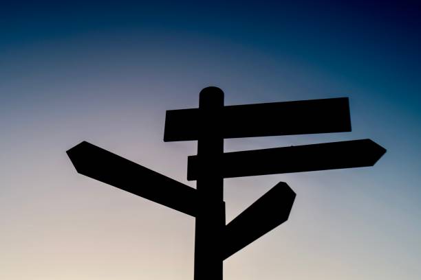 istock Signpost and direction sign on the beach 2155833059