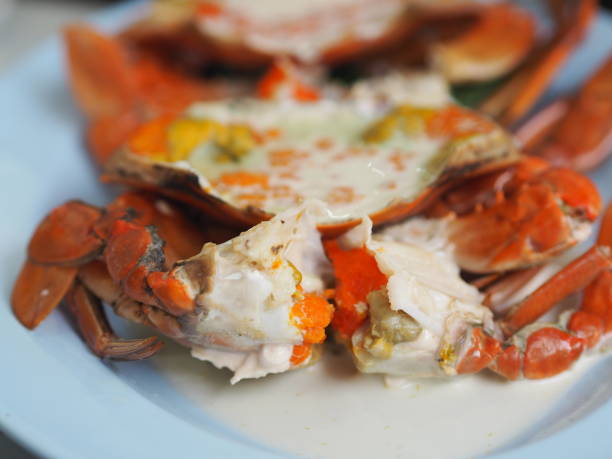 istock Raw Crab with Roe Marinated in milk Sauce 2155833100
