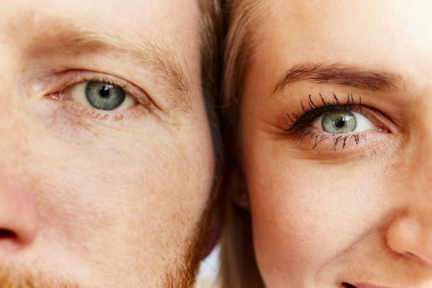 istock Green-eyed couple. 2155834897
