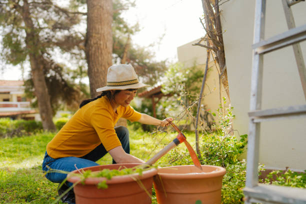 istock Gardening in my backyard 2155835079