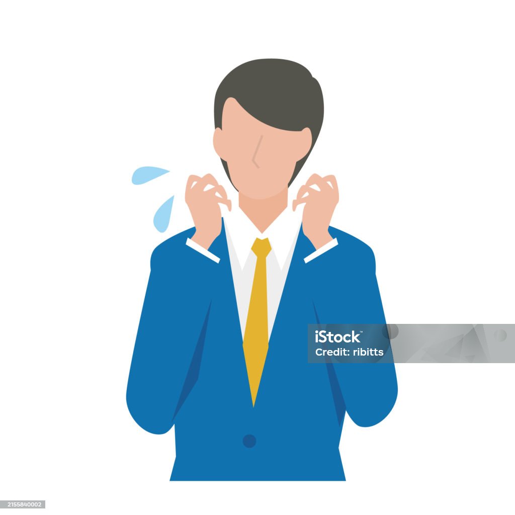 Flusttered A Confused And Flustered Male Businessperson Stock Illustration ...