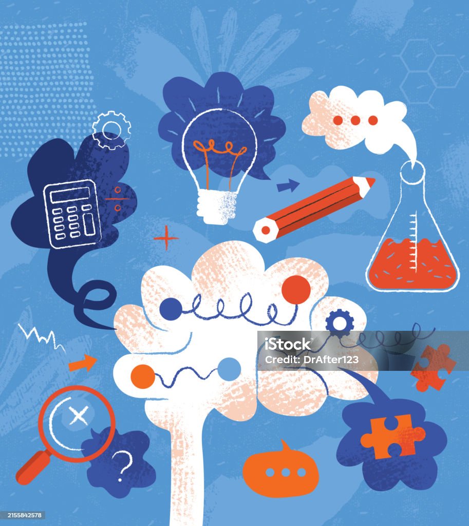 Brain Learning Visual Brain Learning Concept Stock Illustration - Download Image Now - Brain ...