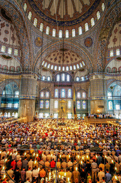 istock People praying at the Blue Mosque in Istanbul 2155846622