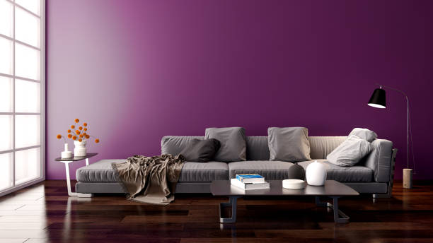 istock Large luxury modern bright interiors Living room mockup illustration 3D rendering image 2155853588