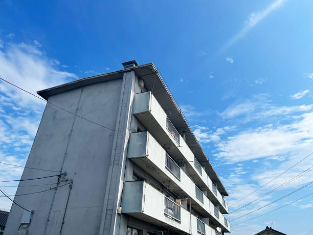 istock Landscape photography with an old housing complex 2155859107