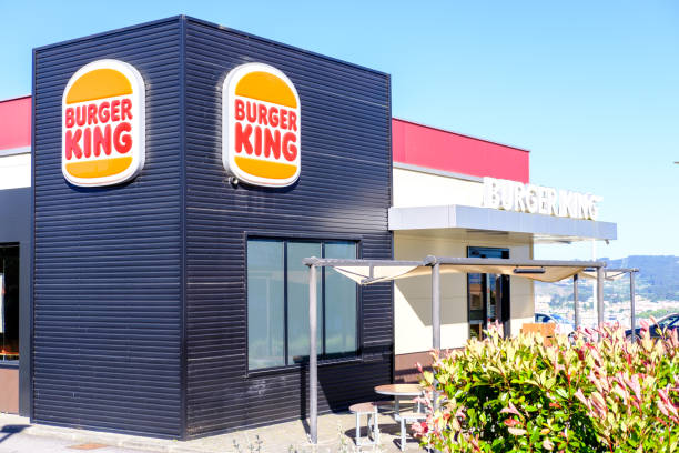 Penafiel , Portugal; 31 May 2024: General view of the burger king facade