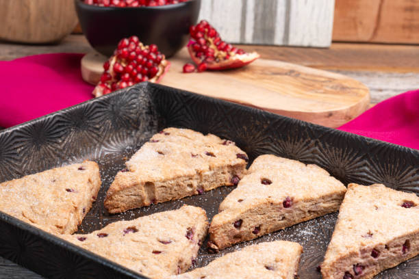 istock Pomegranate scones, freshly baked. 2155862283