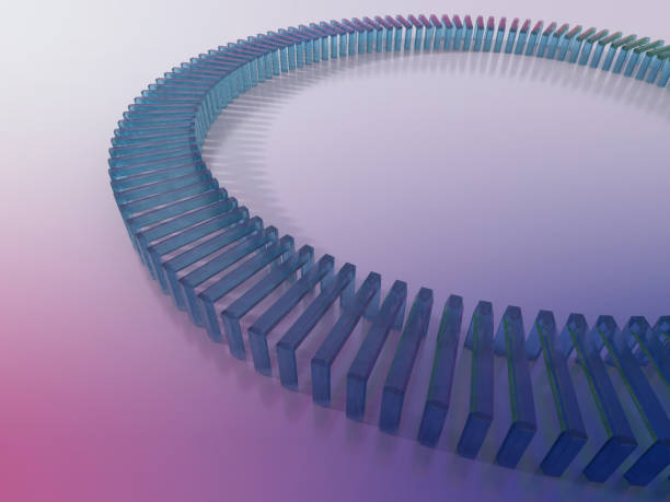istock 3D illustration of a curved crystal tunnel 2155869617