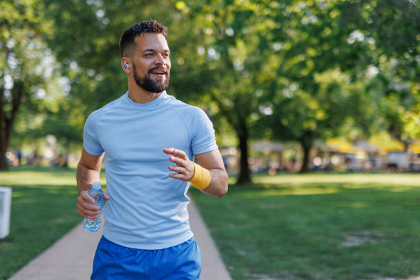 istock Runner with water enjoying outdoor exercise 2155870320