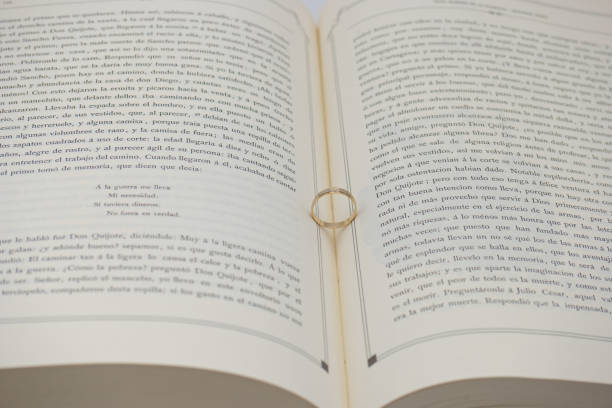 Wedding rings in bible book.