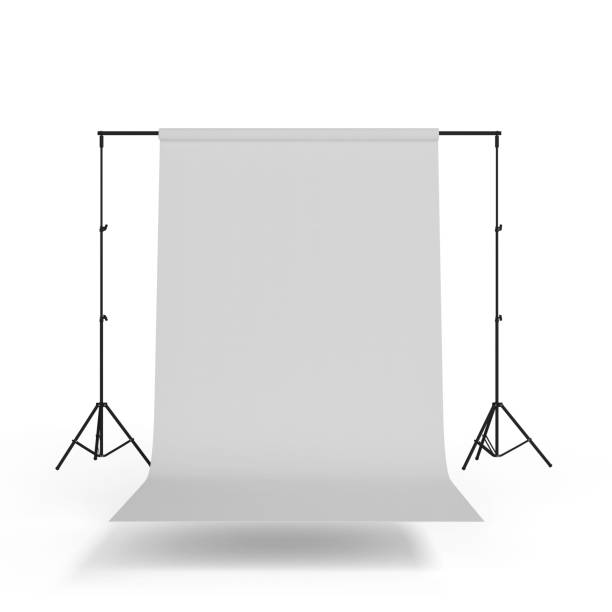 istock 3D rendered illustration of a Professional photo studio with lighting gear 2155873676