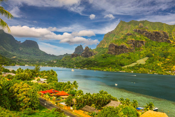 istock Seascape landscape in Moorea, French Polynesia 2155876342