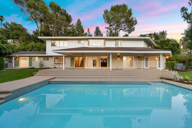 istock Luxurious Los Angeles remodeled residence with a pool 2155877189